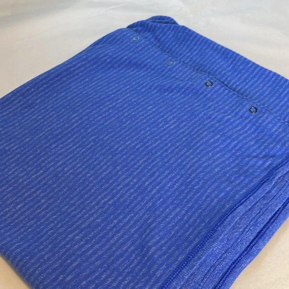 Lululemon Vinyasa scarf rulu mini check Pique heathered sprinkler Blue - Picture 6 of 10